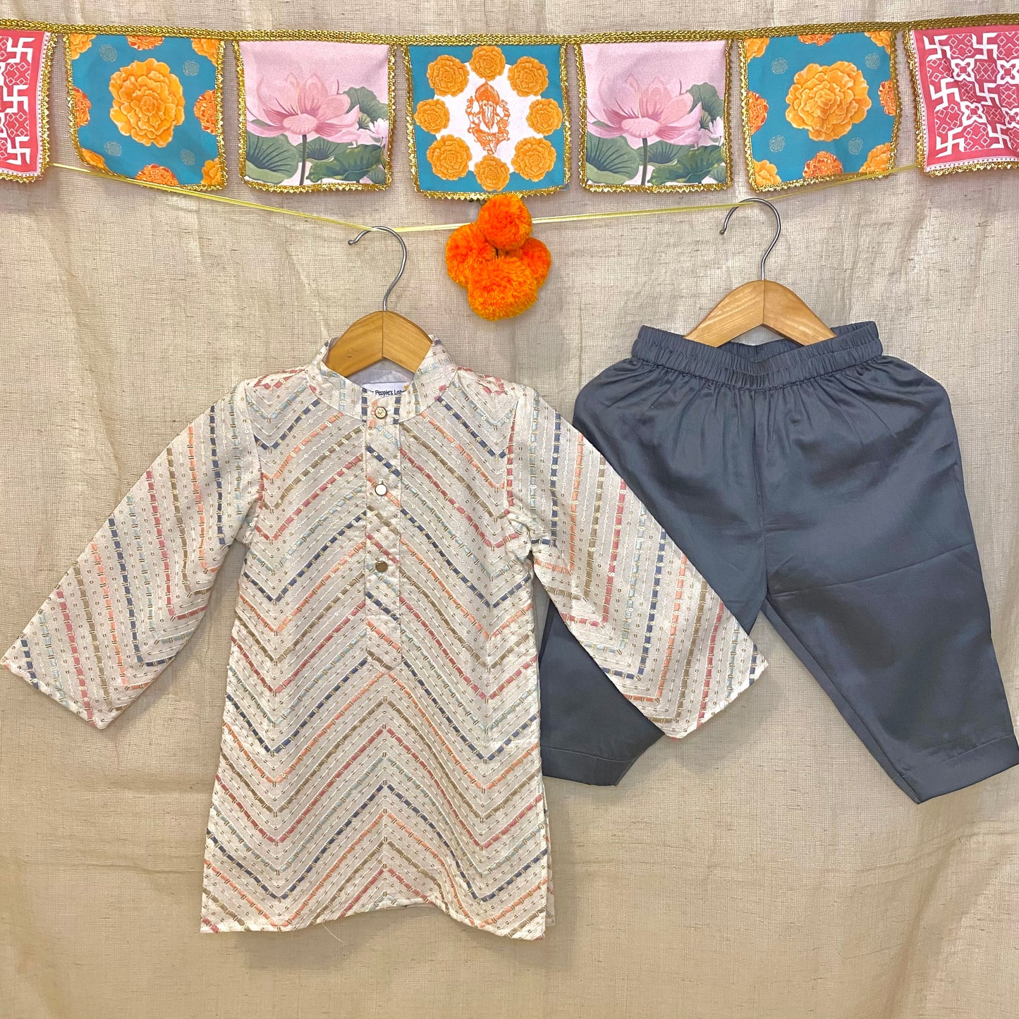 Thread Work Kurta Set