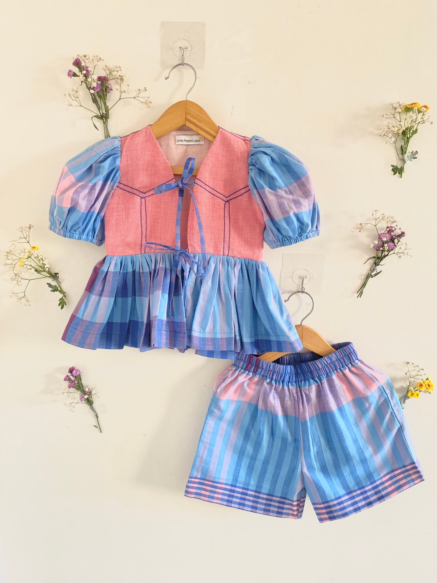 Front Tie Checked Coord set