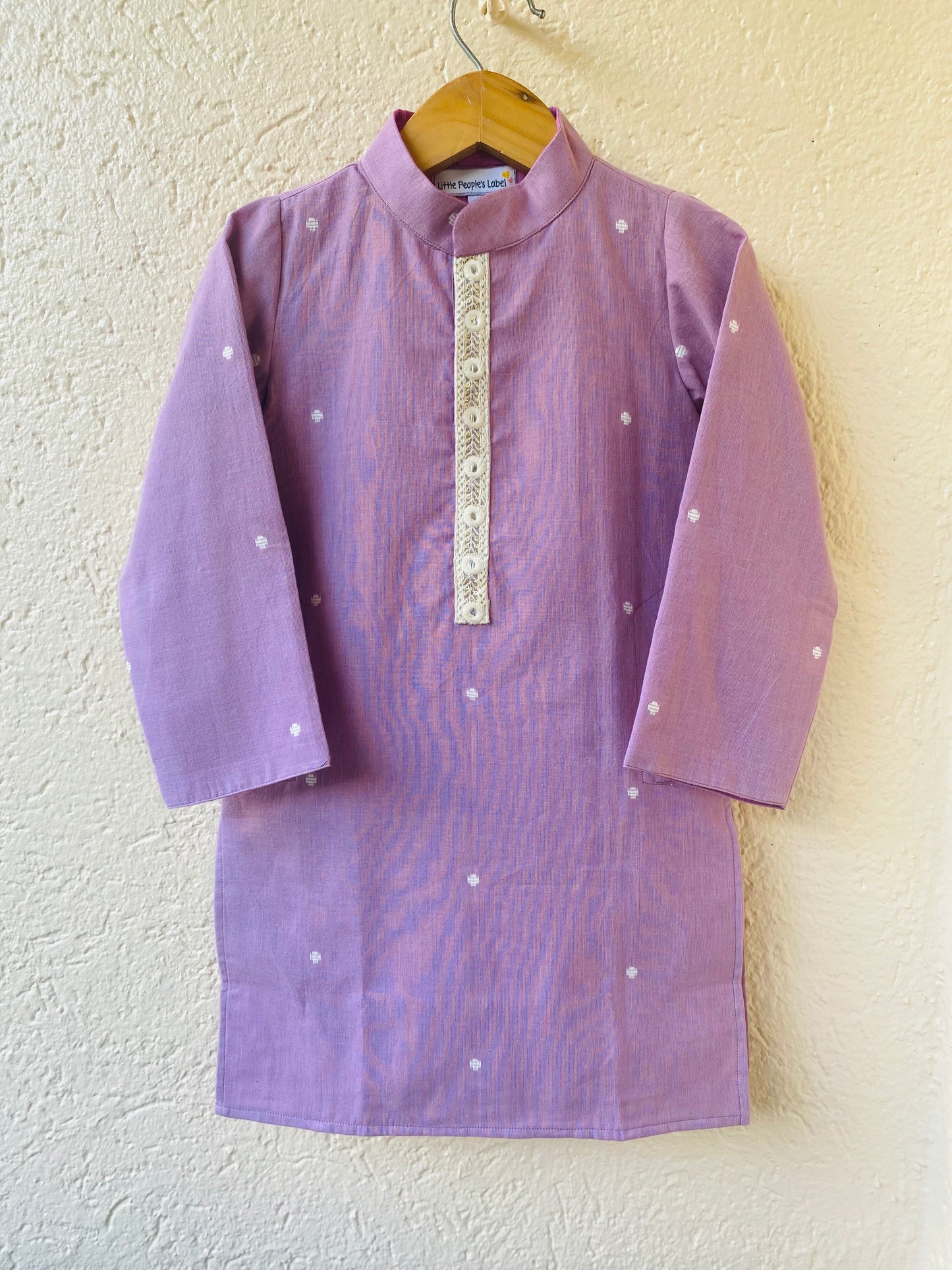 South Cotton Kurta Set (Lavender)