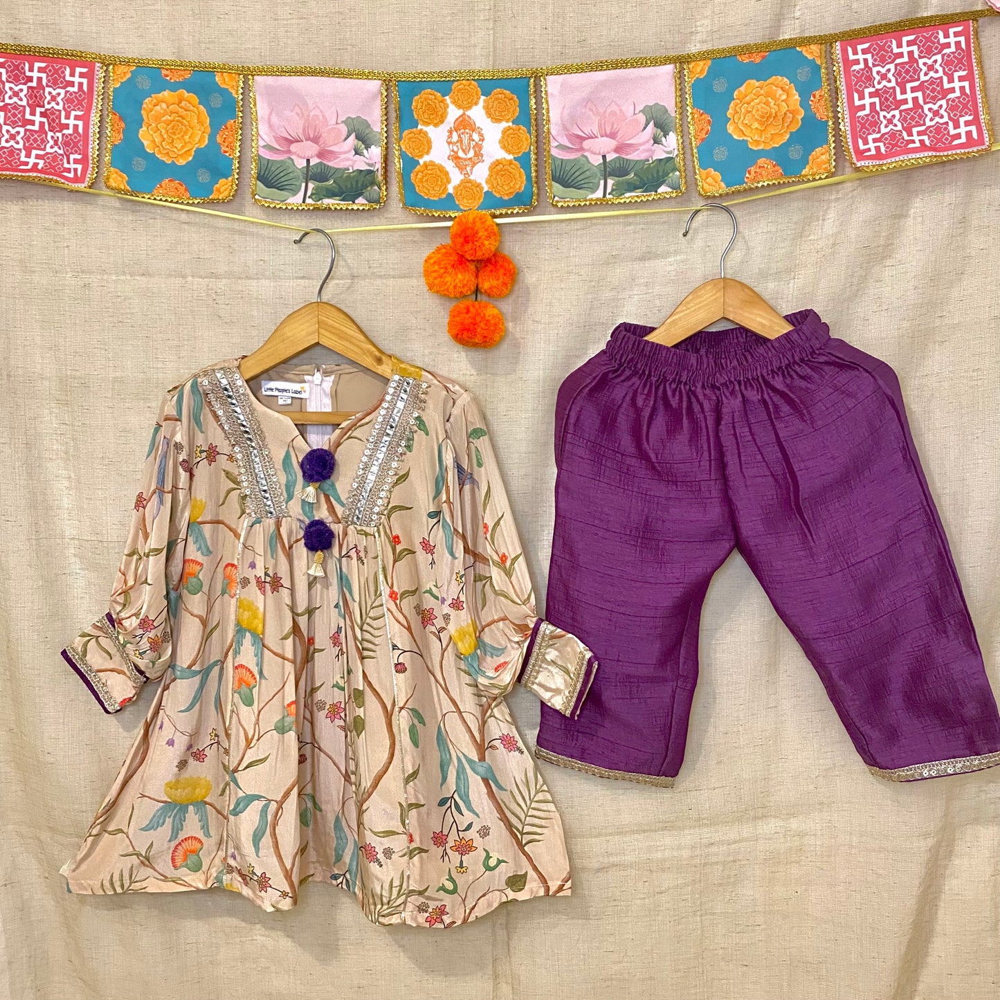 Floral Boxy Kurta Set