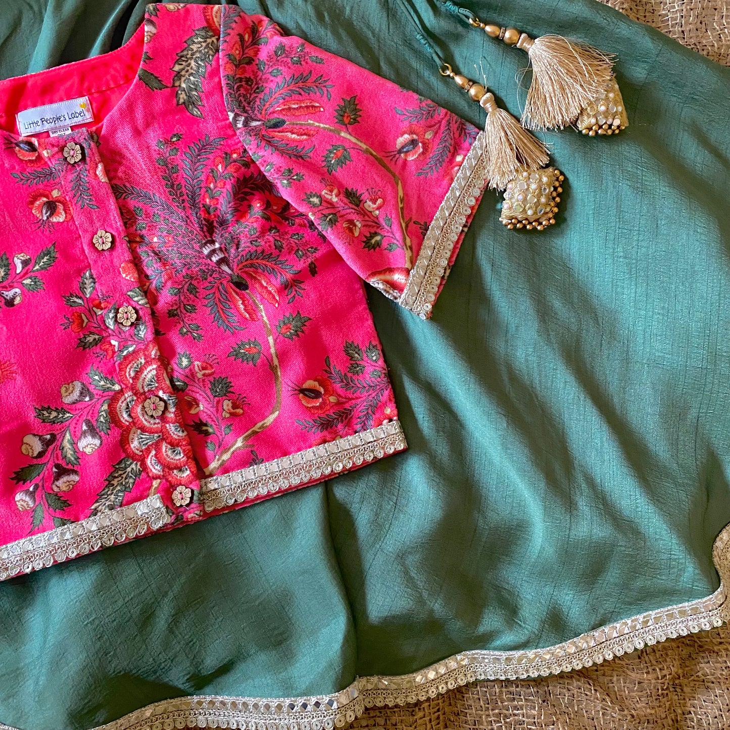 Velvet lehenga set