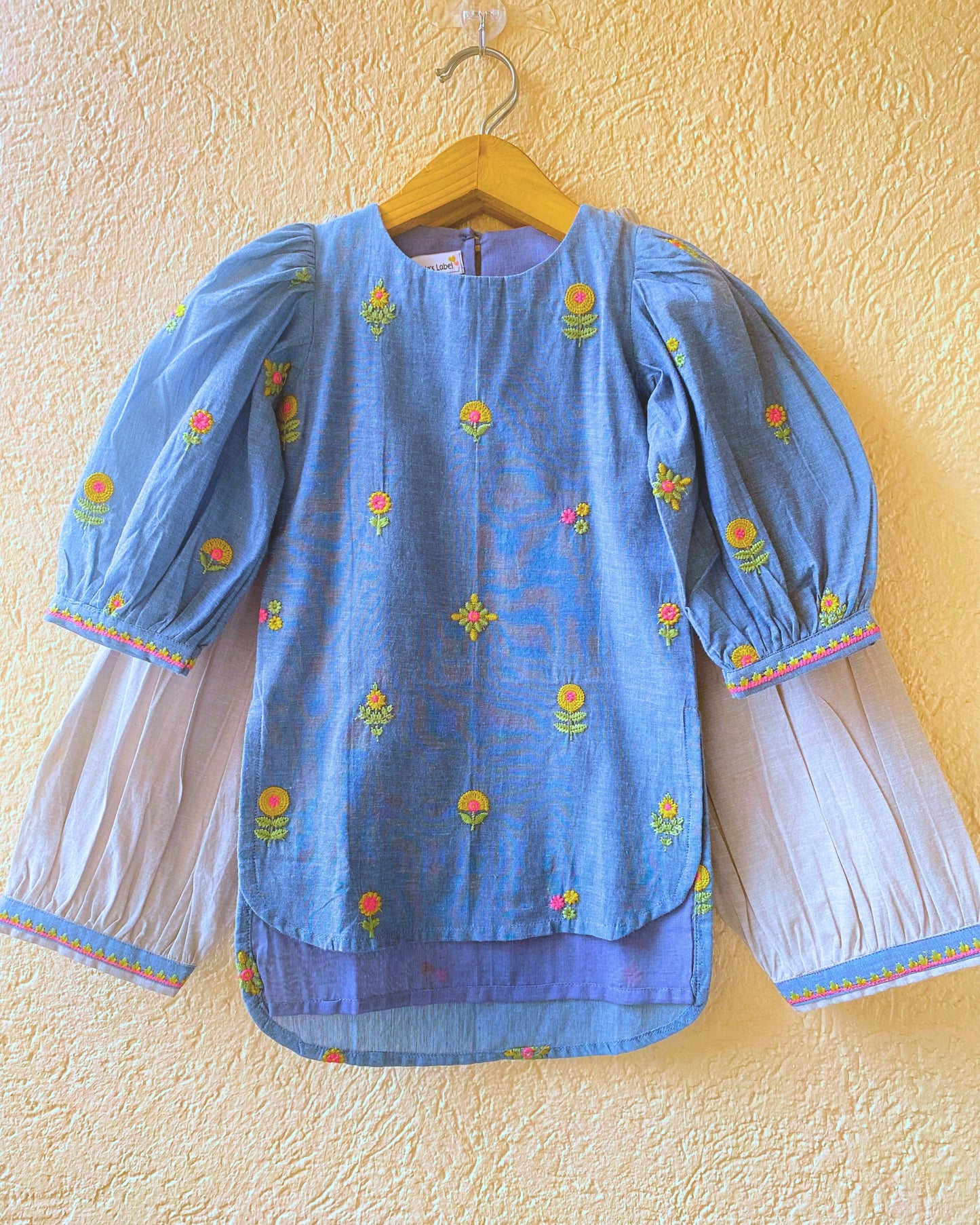 Neel Dhund Kurta set with Afghan pants