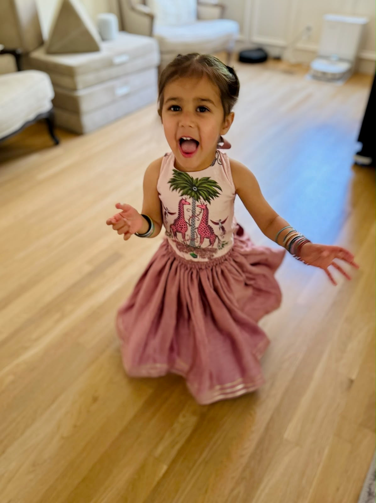 Salmon safari lehenga