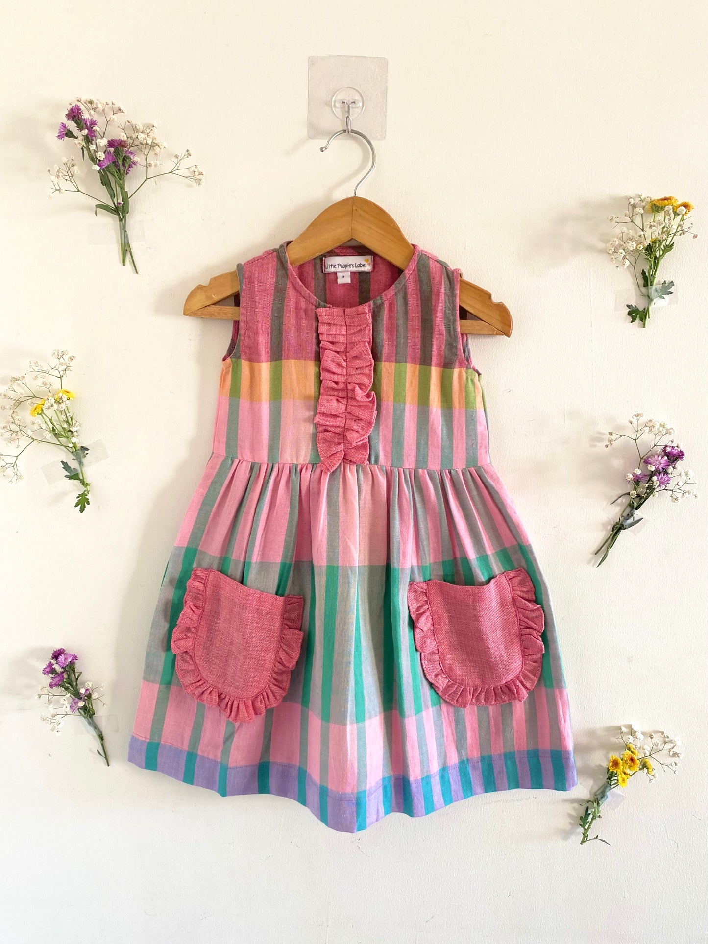 Handloom Cotton Checked Summer Dress
