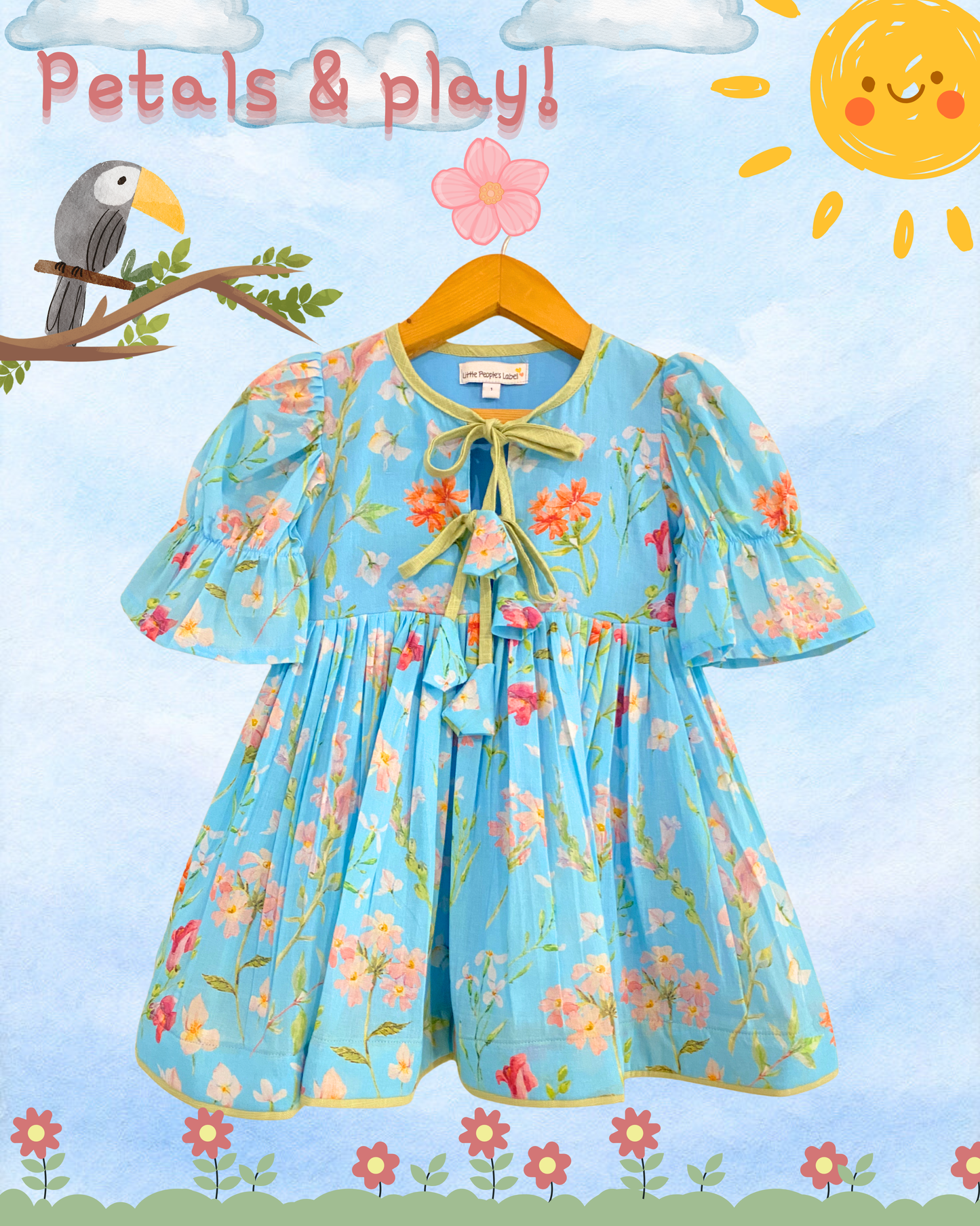Blue Meadow Mul Dress