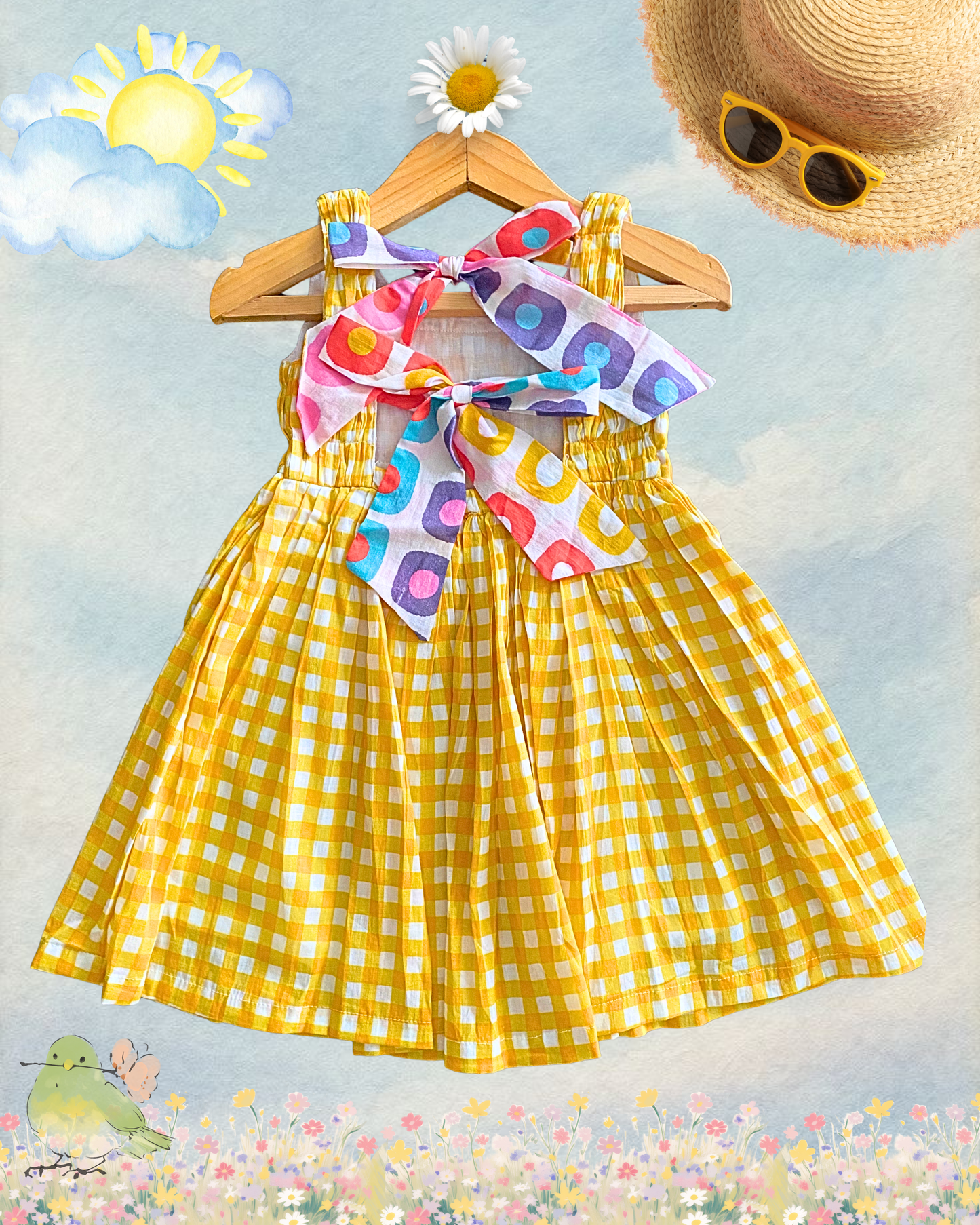 The Buttercup Checked Dress