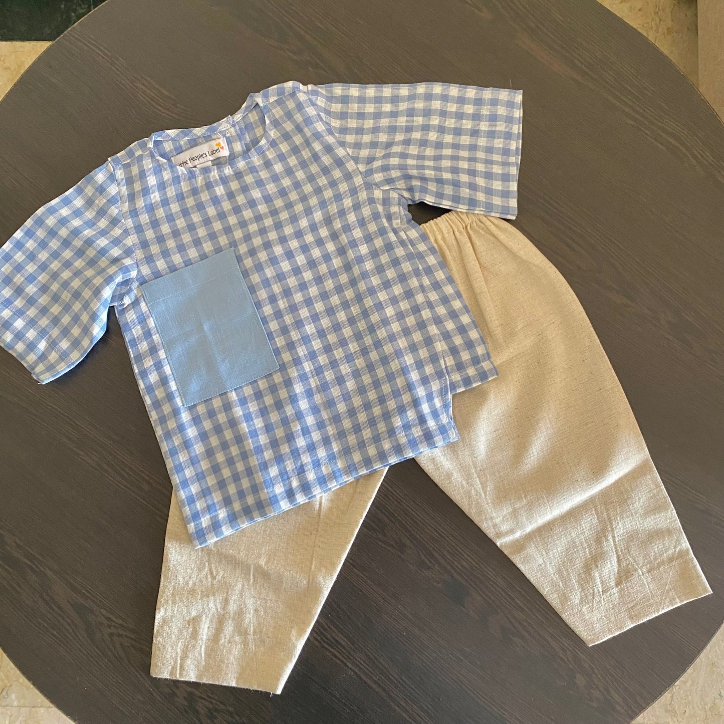 CHECKED BABY BOYS SET