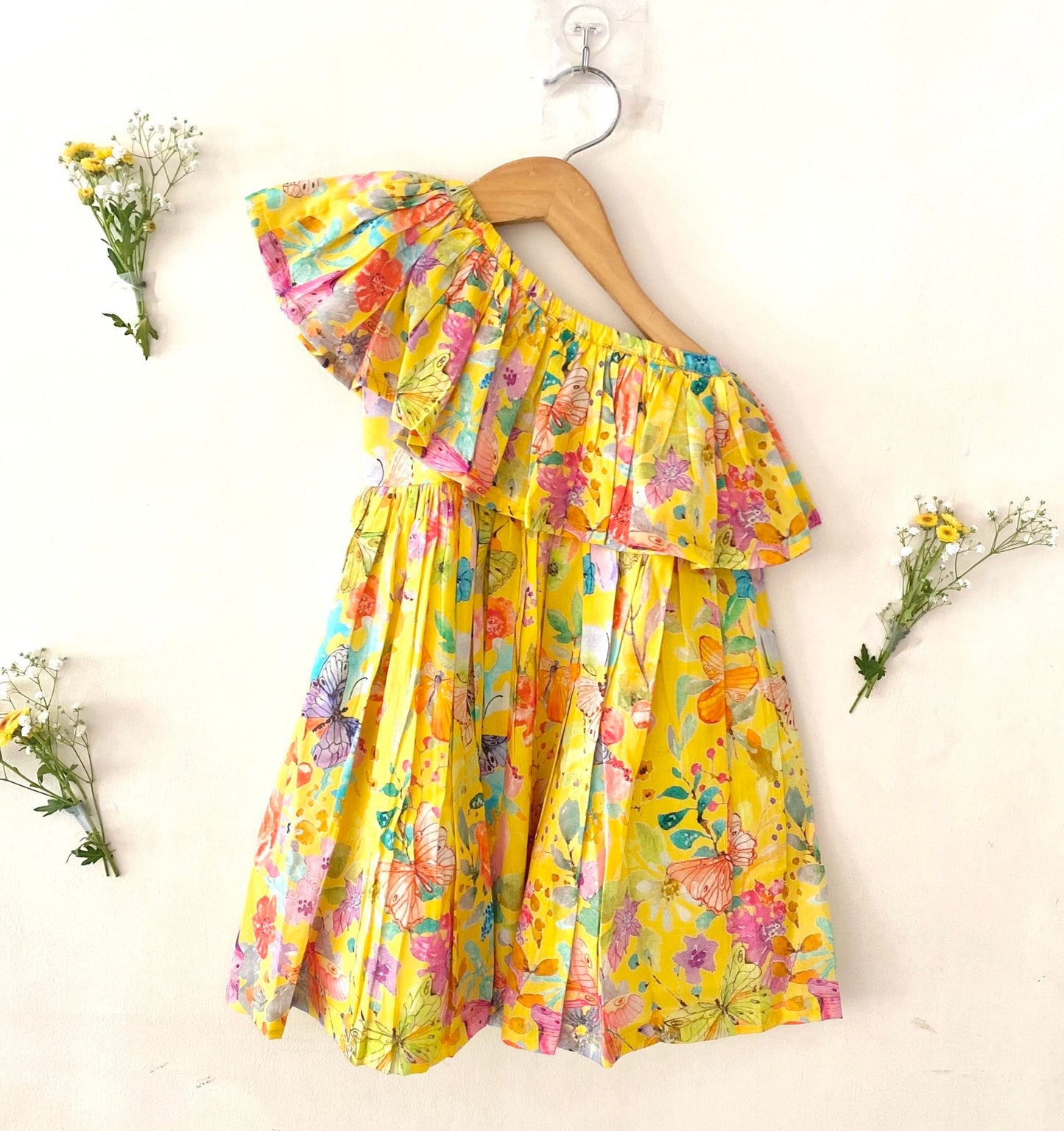 Butterfly One Shoulder Dress