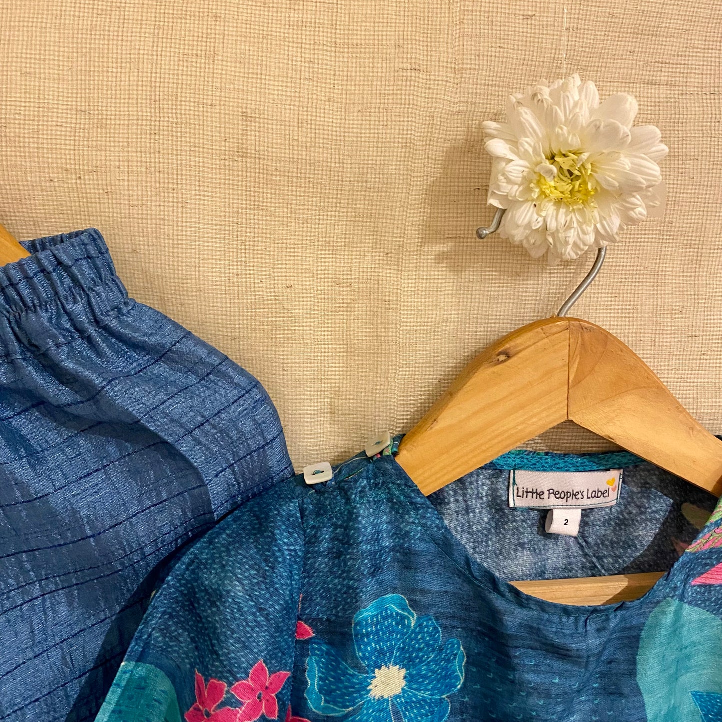 Turquoise Cotton Silk Kurta Set