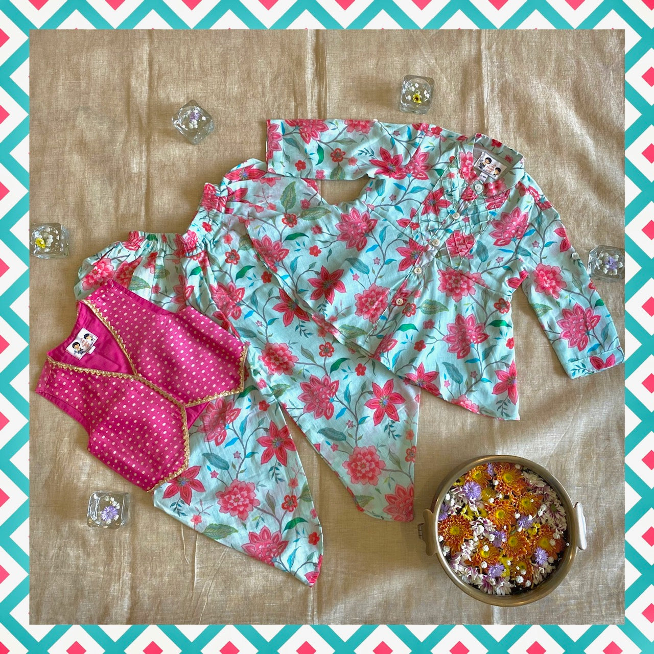 MUL 3 PC DHOTI SET