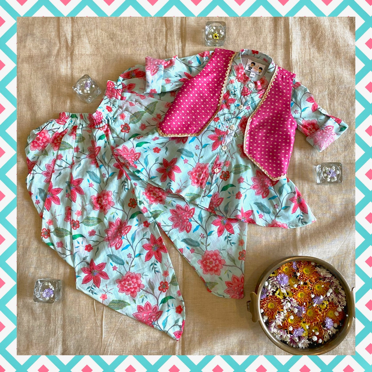 MUL 3 PC DHOTI SET