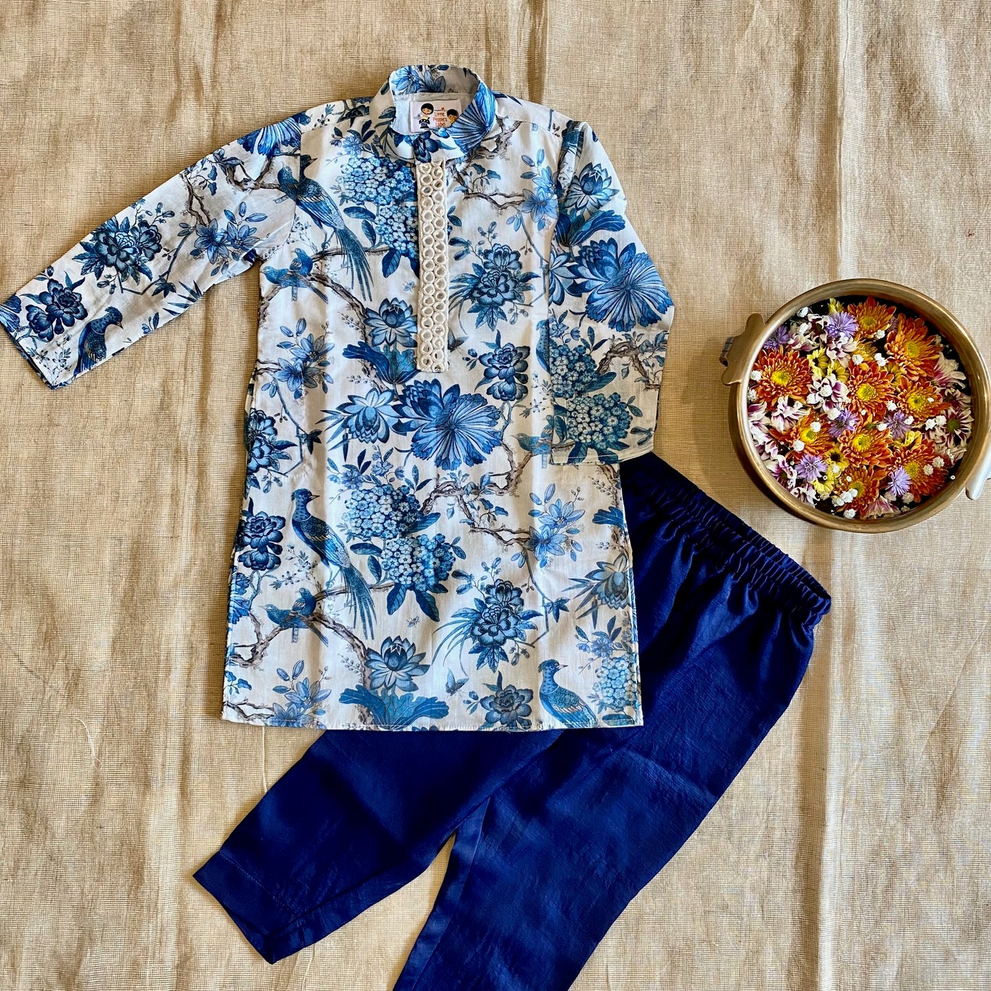 MUL FLORAL KURTA SET