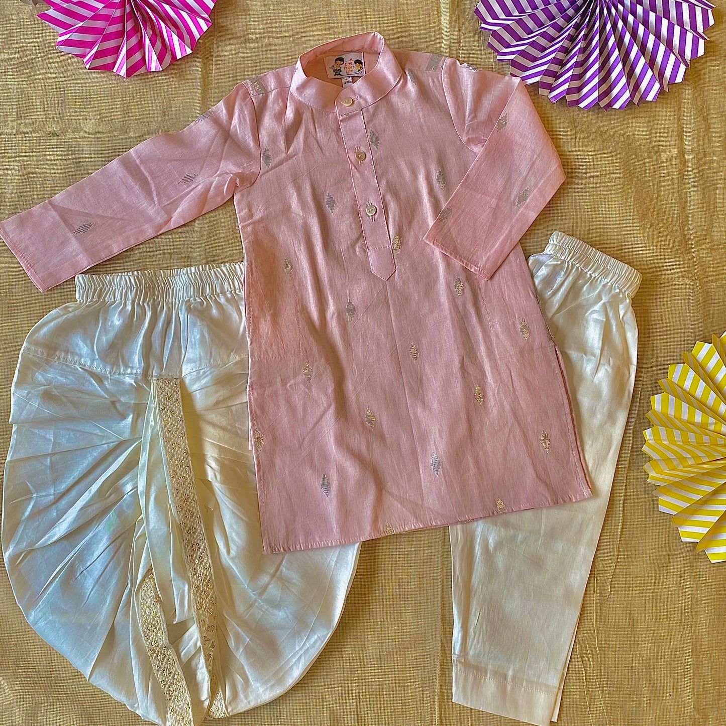 CLASSIC KURTA SET IN BABY PINK