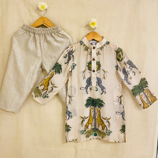 Ivory Safari Kurta Set