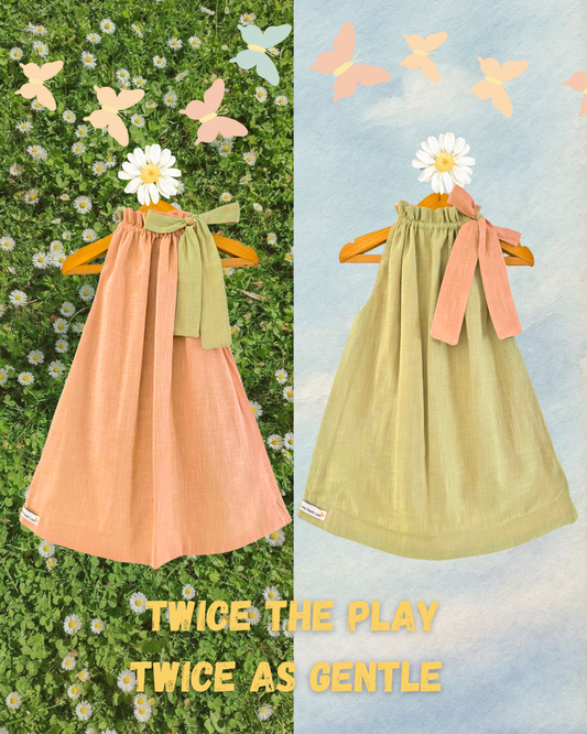 The Little Switch Reversible Linen Dress