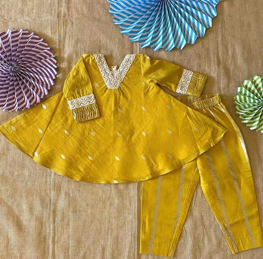 Mustard Kurta set