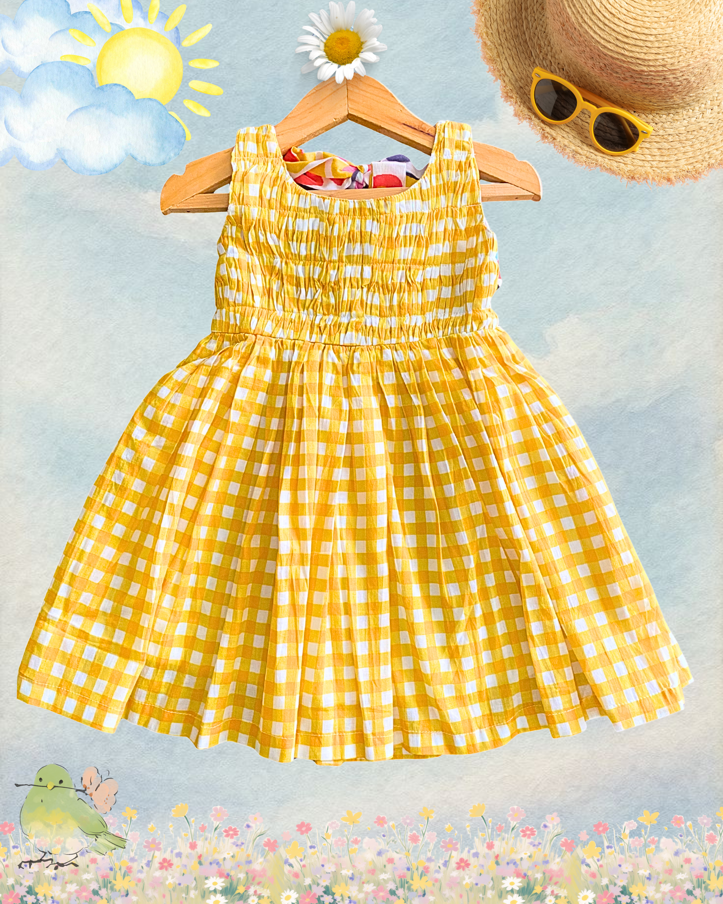 The Buttercup Checked Dress