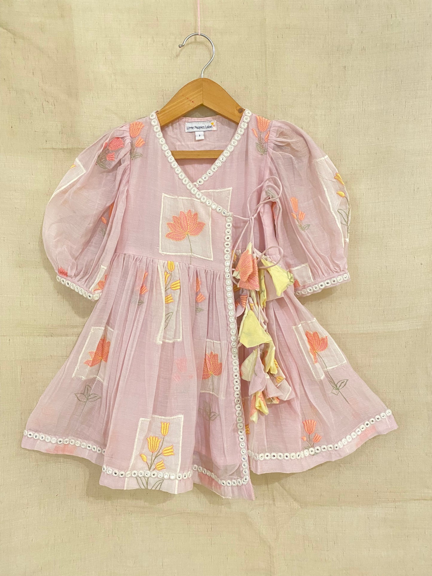 Seher Chanderi Appliqué Dress