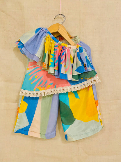 Jadoo One Shoulder Festive Coord Set