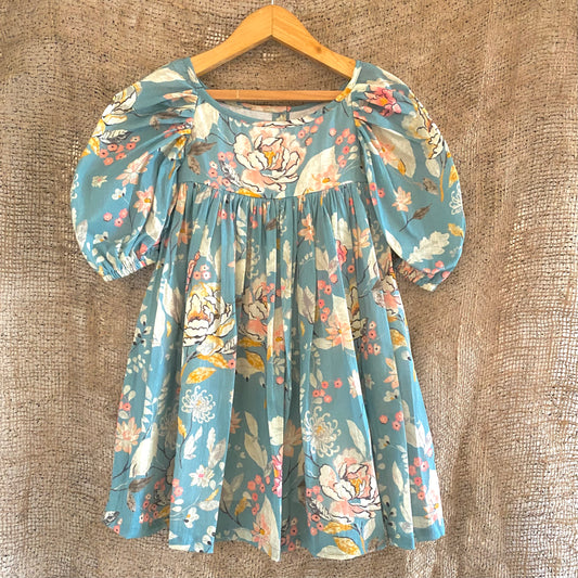 Grey Floral Mul dress