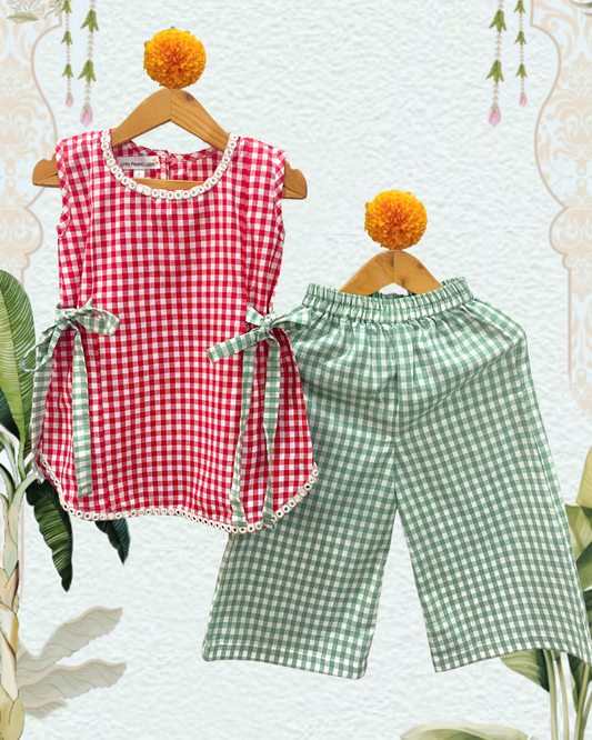 Festive Checkered Coord