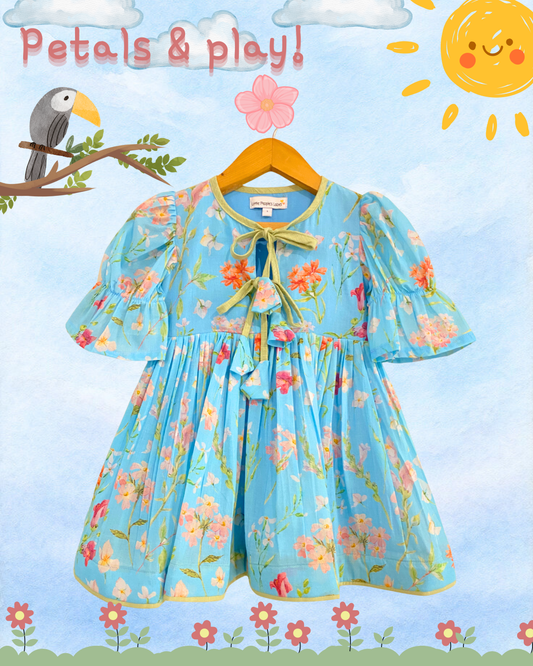 Blue Meadow Mul Dress