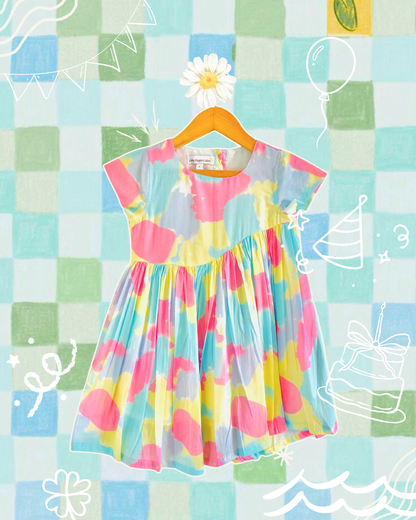 Candy Pop Asymmetrical Mul Dress
