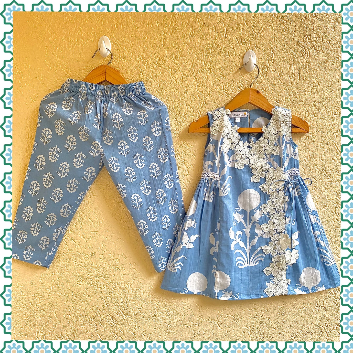 Powder Blue Angarakha Set